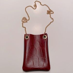 NEW Leather cell phone crossbody/pouch
